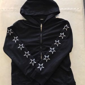 Monrow embroidered star hoodie